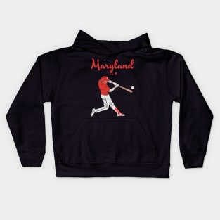 Maryland USA Baseball Kids Hoodie